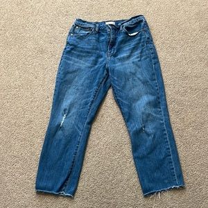 Madewell The High Rise Slim Crop Boy Jeans
